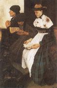 Wilhelm Leibl The Women in Church oil painting on canvas